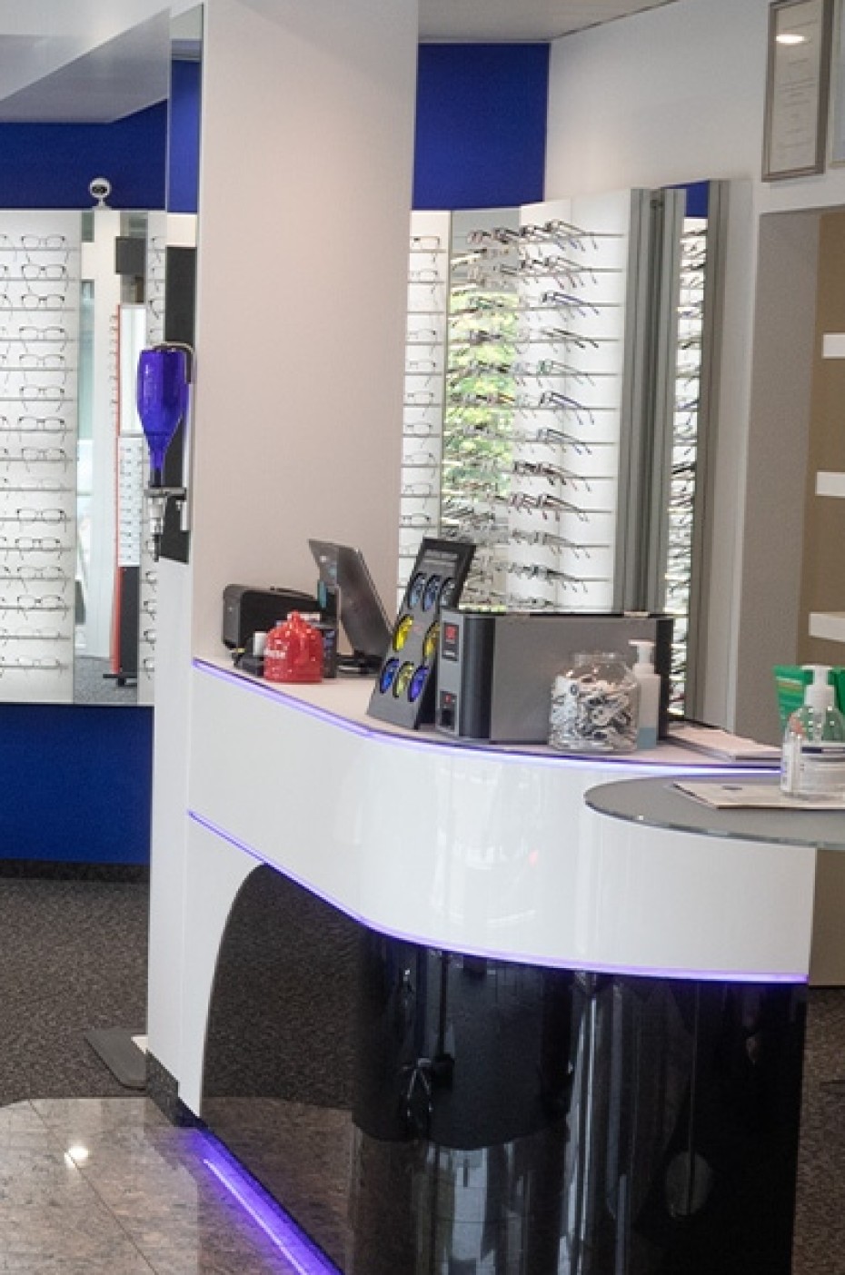 Kassenbereich Optik Stamm Karlsruhe
